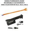 ARREADOR LINHER RECARGABLE C/ACCESORIOS Y  VARA A ELECCION DE 54cm, 65cm, 80cm