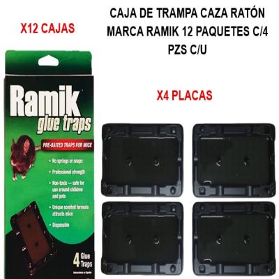 CAJA DE TRAMPA CAZA RATÓN MARCA RAMIK 