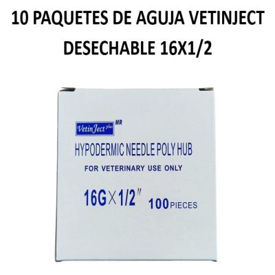 PROMOCIÓN AGUJA VETINJET DESECHABLE 